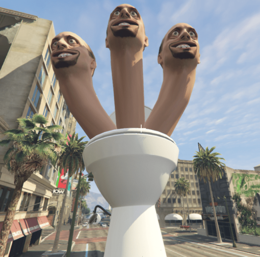 Skibidi Toilet 3 Head Giant