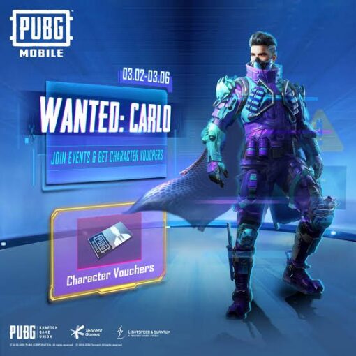 PUBG Carlo Character