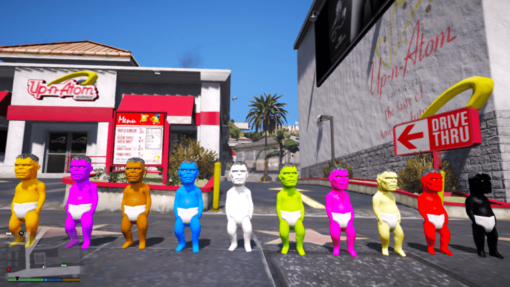 Colourful Baby Hulk Addon Ped
