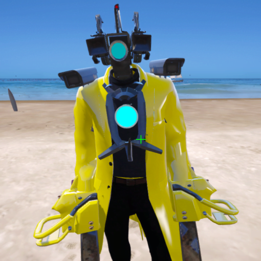 Golden Chainsaw Cameraman Addon Ped