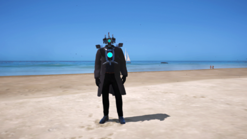 Black Cameraman Addon Ped