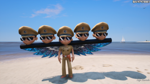 Little Singham 5 Head Addon Ped