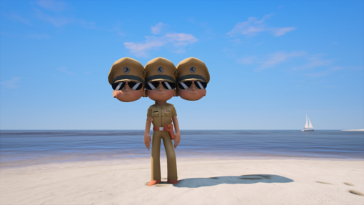 Little Singham 3 Head Addon Ped