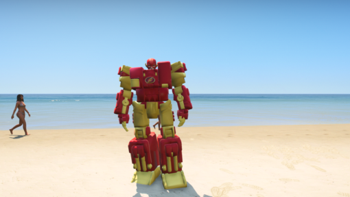 Robot Flash Addon Ped