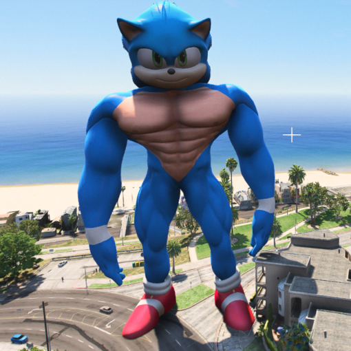 Giant Muscular Sonic Addon Ped