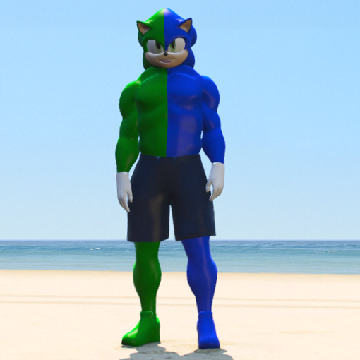 Sonic the Bodybuilder Addon Ped